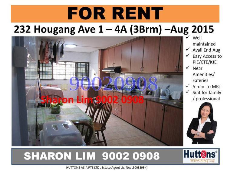 Blk 232 Hougang Avenue 1 (Hougang), HDB 4 Rooms #81855872